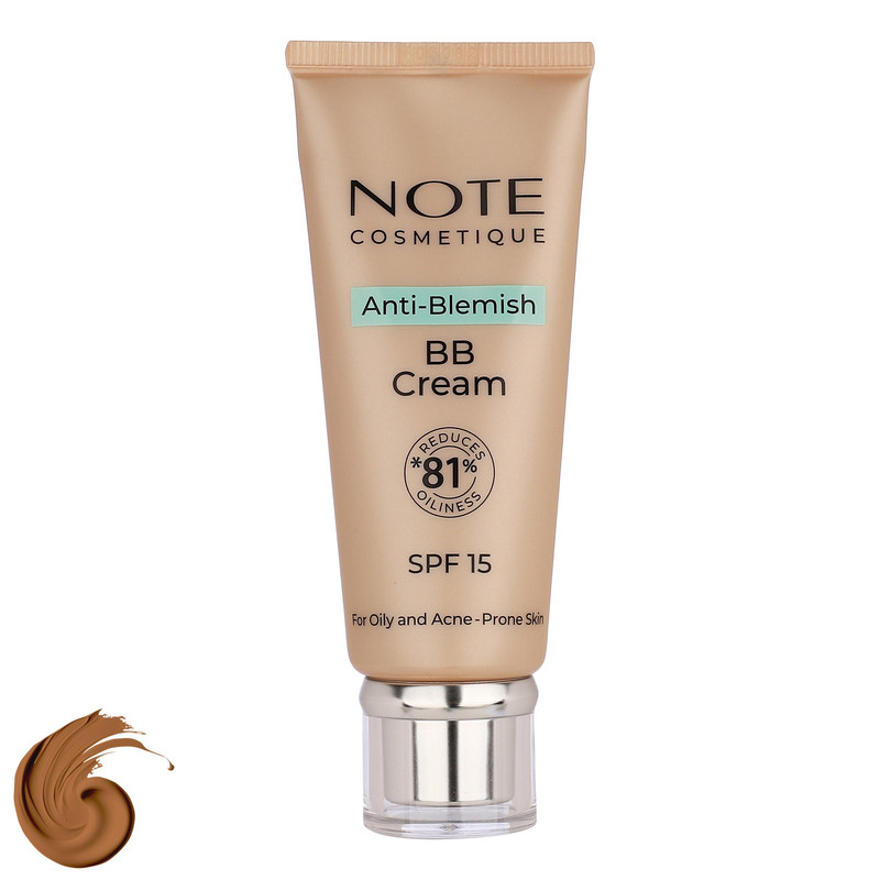 کرم پودر BB مایع spf 15 نوت مدل A-B شماره 03 مناسب برای پوست چرب حجم 30 میلیلیتر