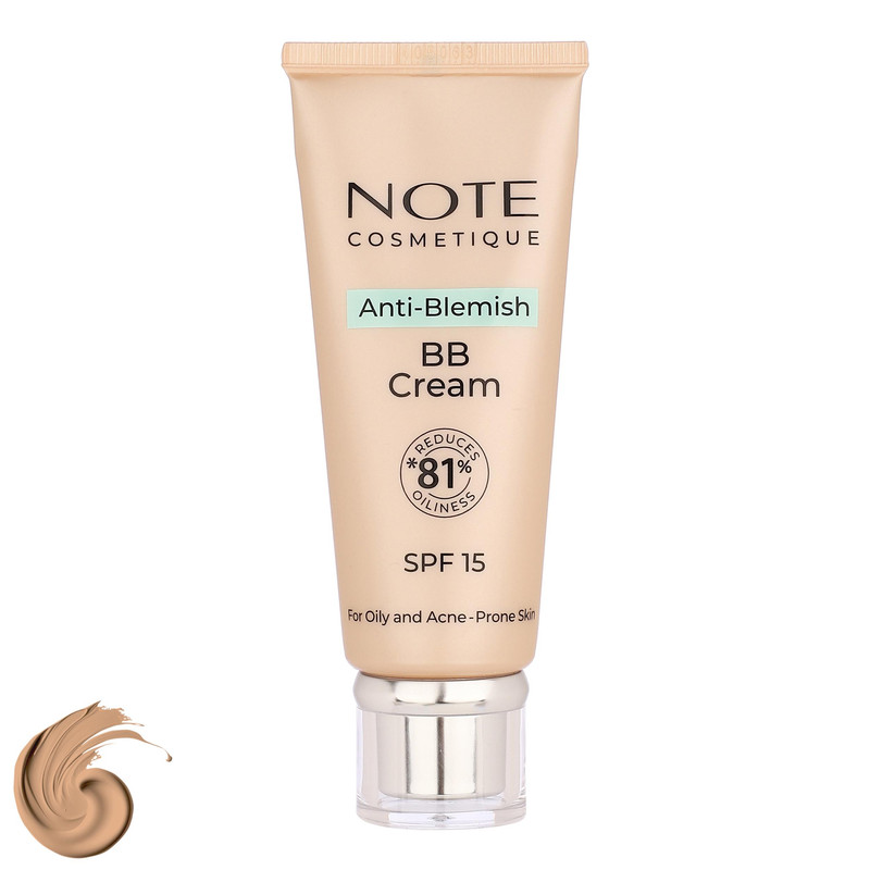 کرم پودر BB مایع spf 15 نوت مدل A-B شماره 04 مناسب برای پوست چرب حجم 30 میلیلیتر