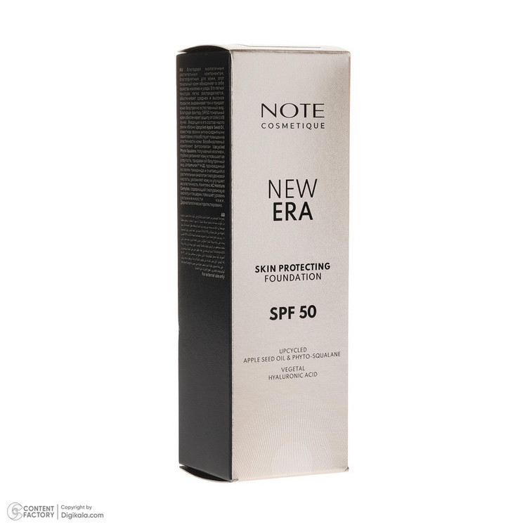 کرم پودر مایع SPF 50 نوت مدل NEW ERA شماره 110 مناسب برای انواع پوست حجم 30 میلیلیتر