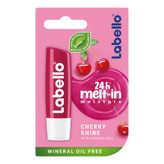 بالم لب لابلو مدل CHERRY SHINE با عصاره آلوئهورا، شیباتر و گیلاس، مرطوبکننده و مغذی با ویتامین E، مناسب پوست خشک، فرم ماتیکی و رنگ قرمز روشن