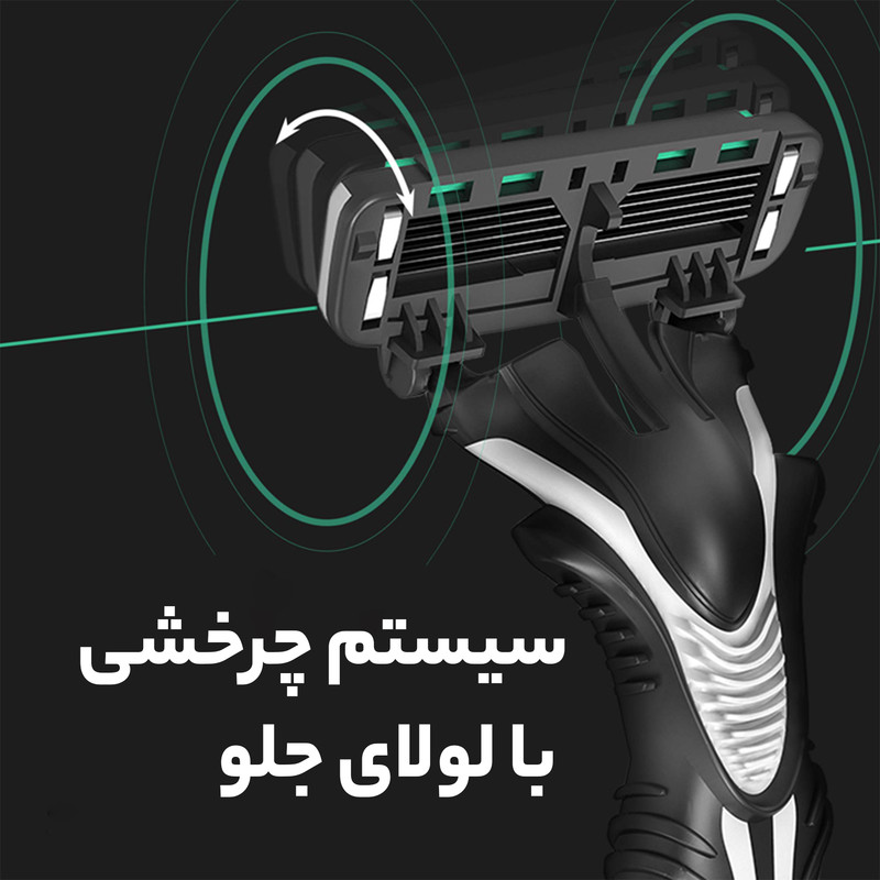 خود تراش دورکو مدل 6Blade تحت لیسانس بسته 3 عددی
