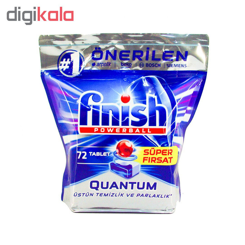 قرص ماشین ظرفشویی فینیش مدل Quantum بسته 72 عددی