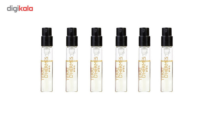 عطر جیبی مردانه هرمس مدل Terre D Hermesحجم 2 میلی لیتر بسته 6 عددی