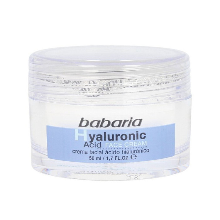 ژل ترمیمکننده صورت و گردن باباریا مدل Hyaluronic Acid مناسب برای انواع پوست حجم 50 میلیلیتر