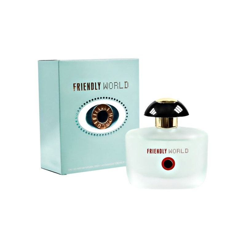 ادوپرفیوم زنانه فراگرنس ورد مدل Friendly World با رایحه شیرین حجم 100 میلی‌لیتر