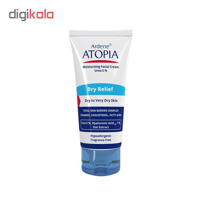 کرم مرطوبکننده صورت آردن آتوپیا مدل Dry Relief حجم 50 میلیلیتر