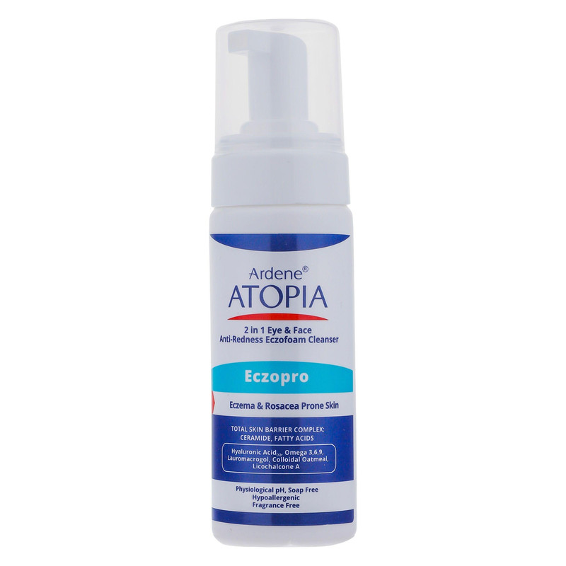 فوم شست‌وشوی صورت آردن آتوپیا مدل ECZOPRO حجم 150 میلی‌لیتر
