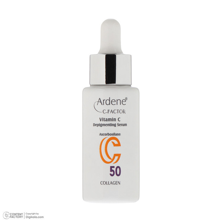 سرم روشنکننده پوست آردن سی فکتور مدل Vitamin C-50 مناسب برای انواع پوست حجم 30 میلیلیتر