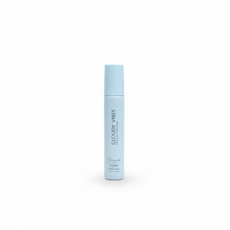 عطر جیبی زنانه ژک ساف مدل Cloudy Vibes با رایحه معتدل و شیرین حجم 22 میلی‌لیتر