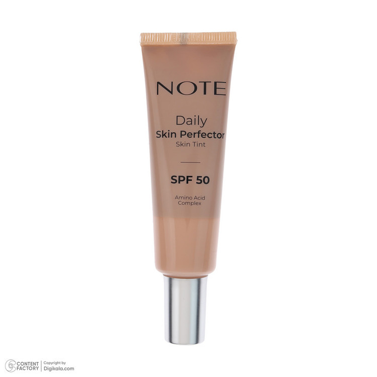 کرم پودر مایع SPF50 نوت مدل Skin Perfector شماره 100 مناسب انواع پوست حجم 30 میلیلیتر