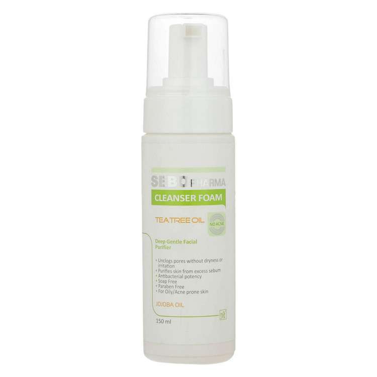 فوم پاک کننده صورت مای سری سبوفارما مدل Tea Tree Oil حجم 150 میلی لیتر