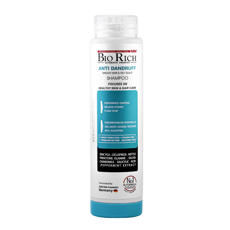 شامپو مو بیو ریچ مدل ضد شوره حجم 250 میلی لیتر