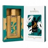 ادو پرفیوم مردانه صندل مدل russian leather با رایحه گرم حجم 50 میلی لیتر