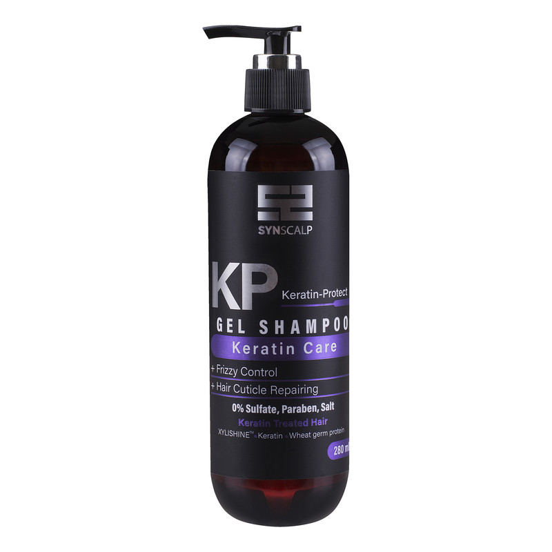 شامپو مو ساین اسکالپ مدل Keratin مناسب موهای کراتین شده حجم 280 میلی لیتر