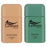 عطر جیبی لمسر مدل های Invictus - Black Opum حجم 25 میلی لیتر مجموعه دو عددی