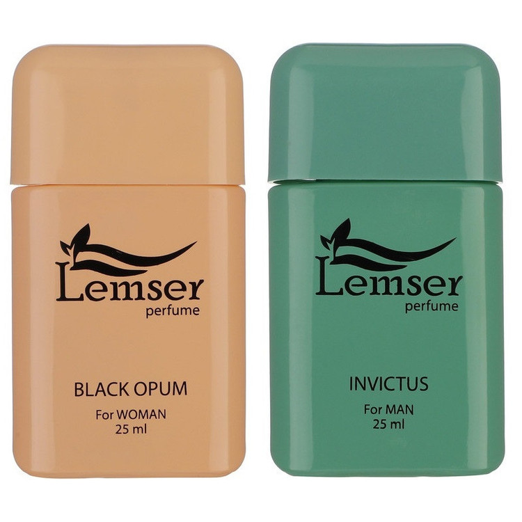 عطر جیبی لمسر مدل های Invictus - Black Opum حجم 25 میلی لیتر مجموعه دو عددی