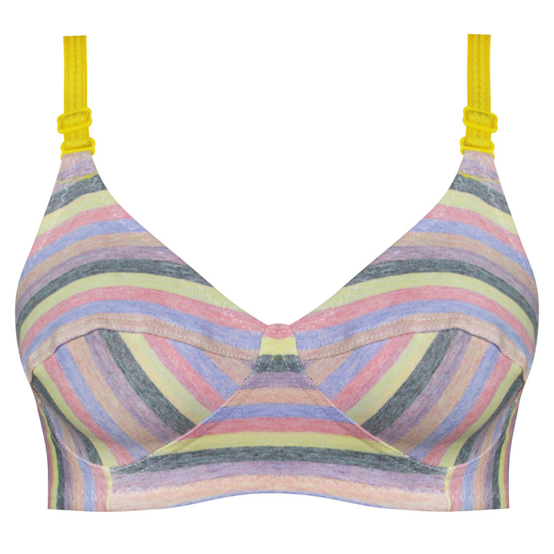 سوتین زنانه ماییلدا مدل بدون فنر راه راه کد 4955-1