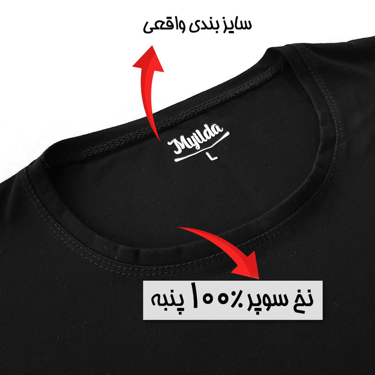 تیشرت آستین کوتاه مردانه ماییلدا مدل پنبه ای کد 5296