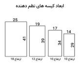نظم دهنده ساک و چمدان مدل پلنگی زیپ دار کد 5674 بسته 4 عددی