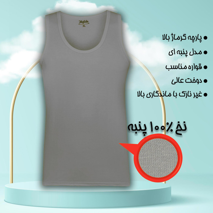 زیرپوش رکابی مردانه ماییلدا مدل پنبه ای کد 4712