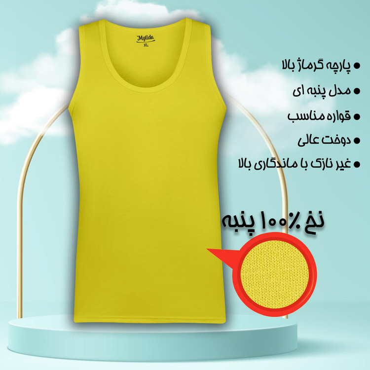 زیرپوش رکابی مردانه ماییلدا مدل پنبه ای کد 4712