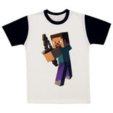 تی شرت آستین کوتاه پسرانه مدل ماینکرفت کد A212
