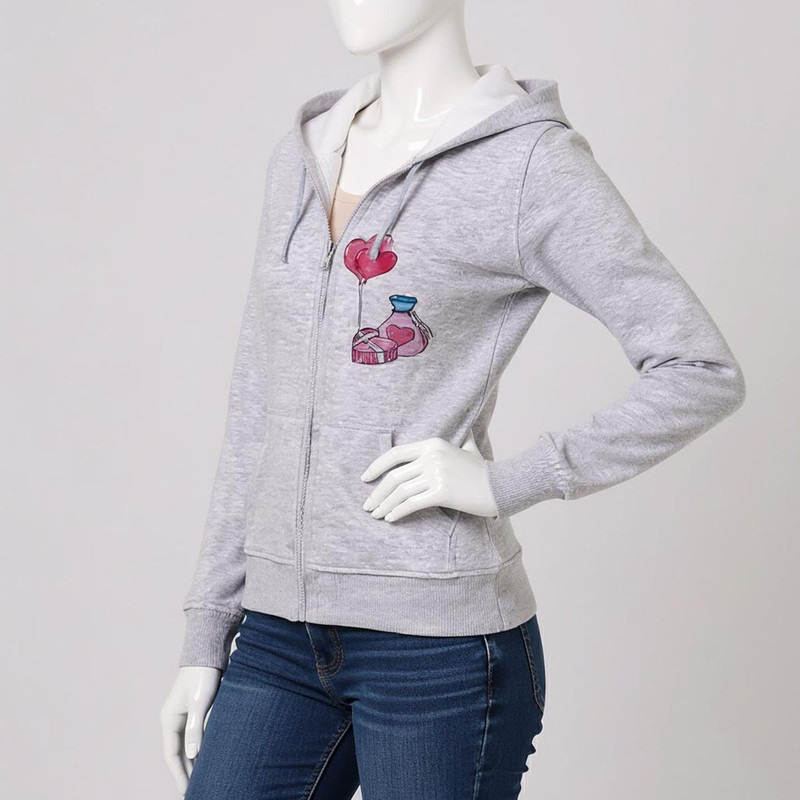 سویشرت زنانه طرح جعبه کادو کد F16