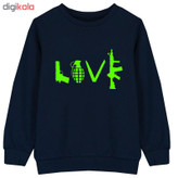 سویشرت پسرانه طرح LOVE کد F11