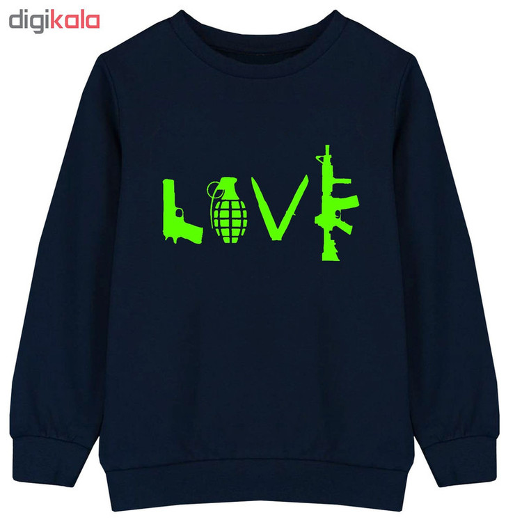 سویشرت پسرانه طرح LOVE کد F11