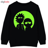 سویشرت پسرانه طرح rick and morty کد F08