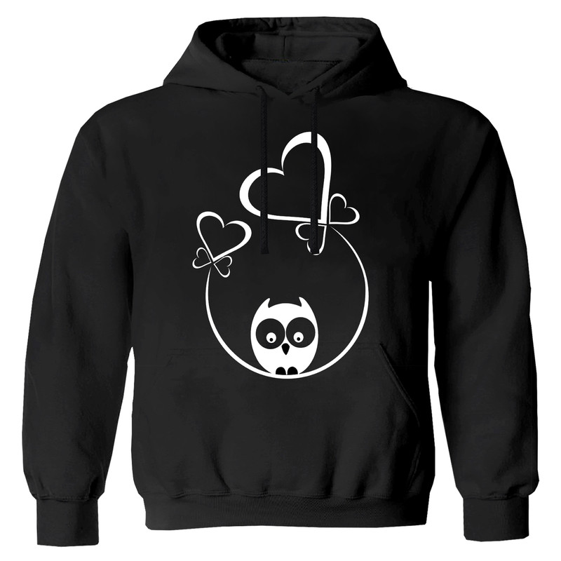 هودی دخترانه مدل قلب جغد F22