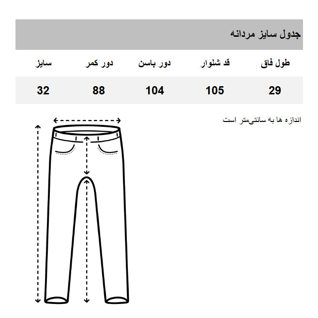 شلوار مردانه جاگر دفکتو مدل 834KH465