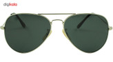 عینک آفتابی خلبانی مدل Aviator Large Metal Silver Grey