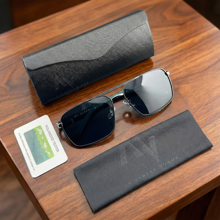 عینک آفتابی خلبانی (Aviator) مردانه آلبرت وگ مدل 6307C98P131 Polarized Avantgarde Visionary