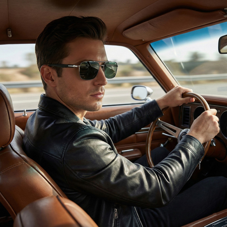 عینک آفتابی خلبانی (Aviator) مردانه آلبرت وگ مدل 6307C98P131 Polarized Avantgarde Visionary