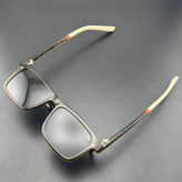 فریم عینک طبی ویفرر (Wayfarer) آلبرت وگ مدل CG-7703-C526-P97 Polarized Double Switch مناسب برای انواع صورت به همراه کاور آفتابی