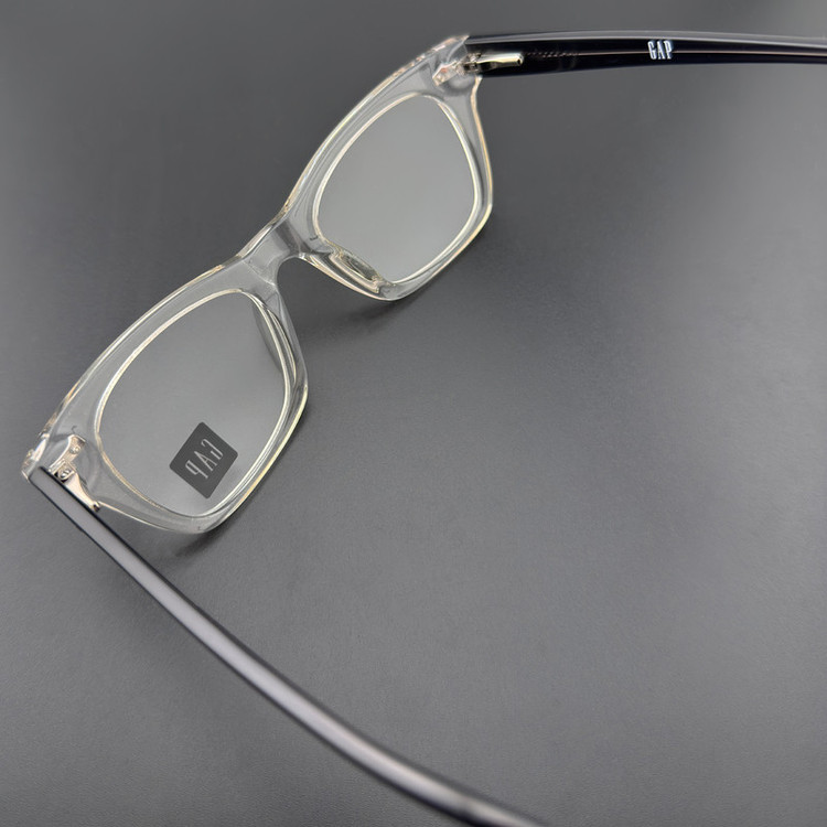 فریم عینک طبی ویفرر (Wayfarer) گپ مدل 8002C3 Transparent Pearl River مناسب برای صورت بیضی، گرد