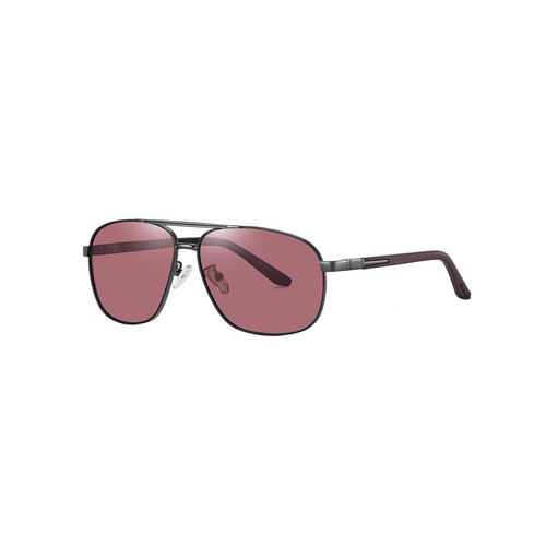 عینک آفتابی خلبانی مردانه آلبرت وگ مدل 6306C21P39 Polarized Maroon