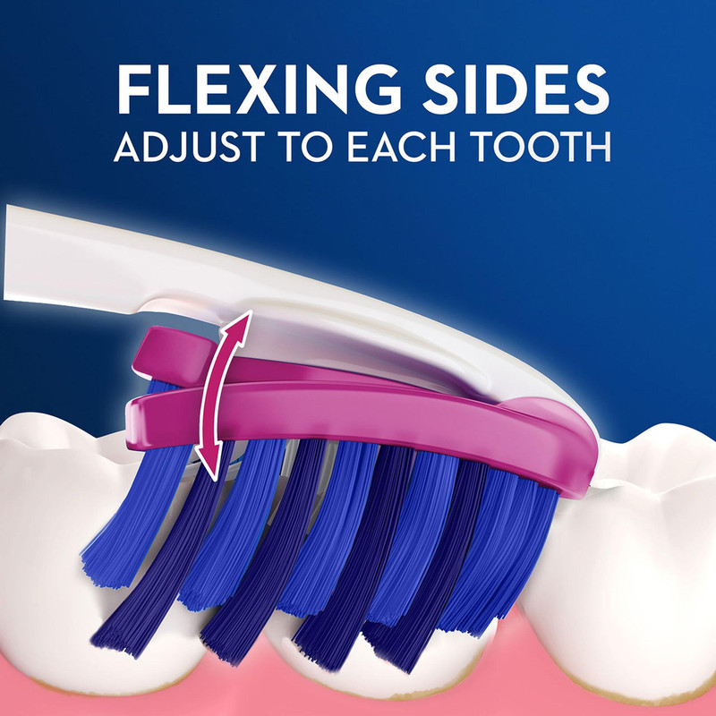 مسواک اورال-بی سری Pro-Flex مدل 3D Whie Luxe با برس متوسط