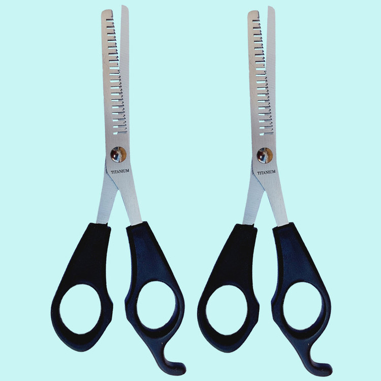 قیچی پیتاژ دکتر مورنینگ مدل TITANIUM مجموعه 2 عددی