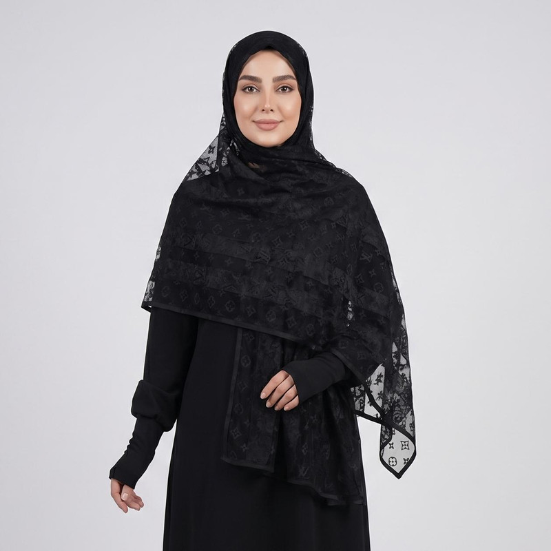 شال زنانه مدل توری تابستانی طرح برجسته