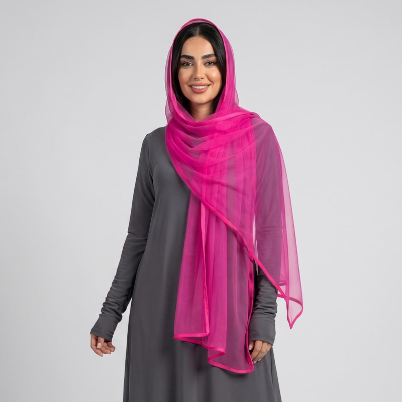 شال زنانه مدل توری ساده کد ۳۴