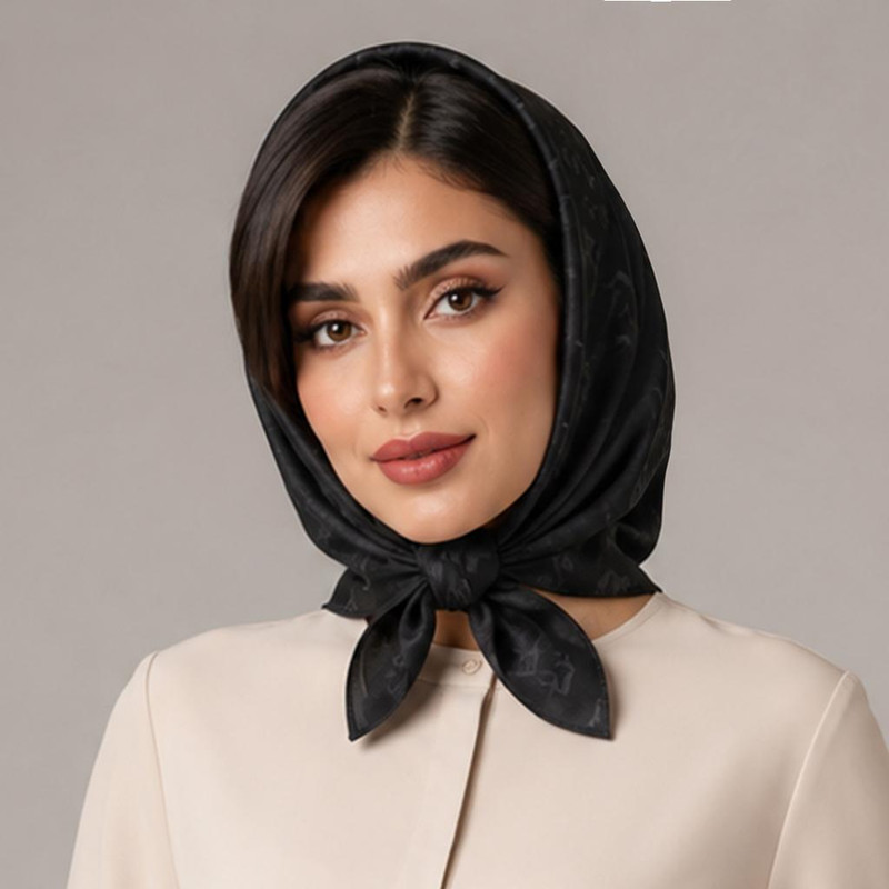 مینی اسکارف زنانه مدل ساده موهر پاییزی زمستانی مارک برجسته کد 3