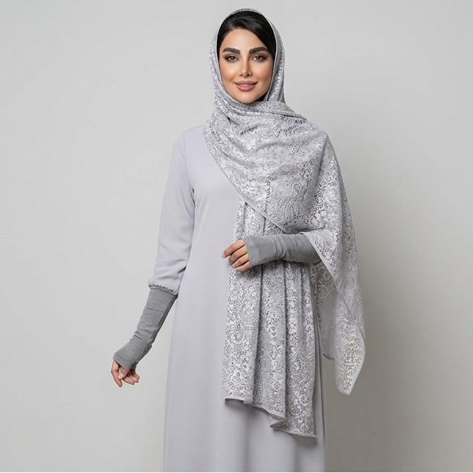شال زنانه مدل توری گیپور