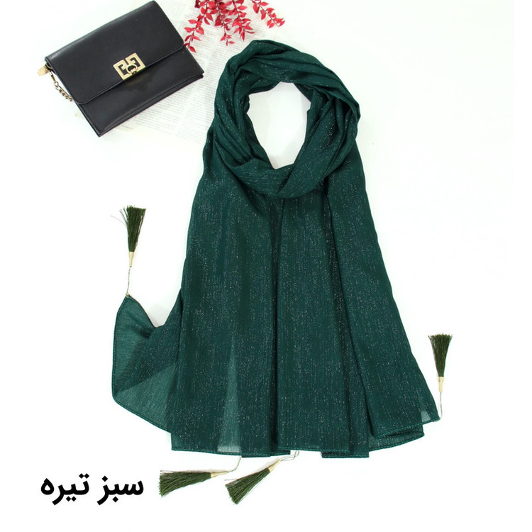 شال زنانه مدل حریر کریشه ساده کد ana-2269