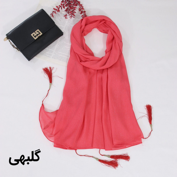 شال زنانه مدل حریر کریشه ساده کد ana-2269