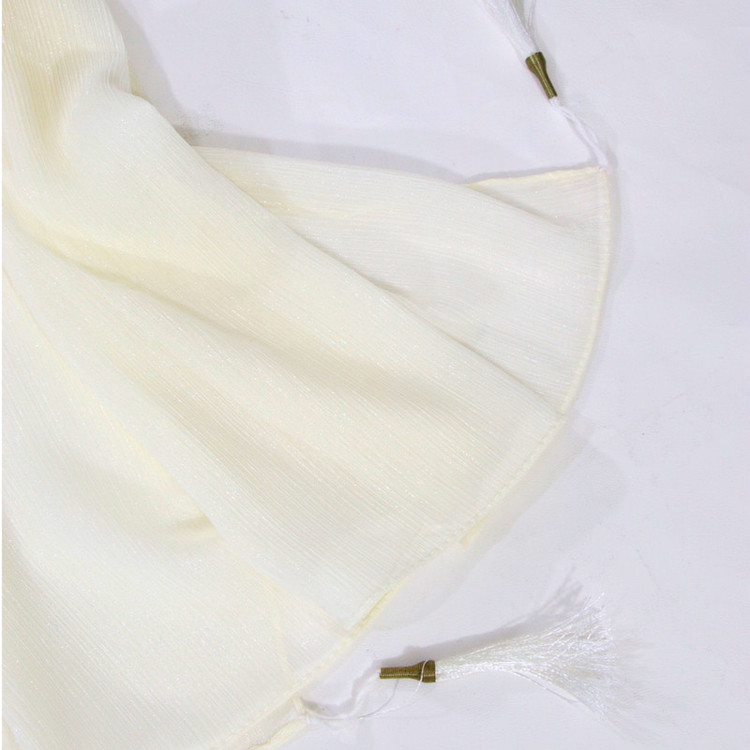شال زنانه مدل حریر کریشه ساده کد ana-2269