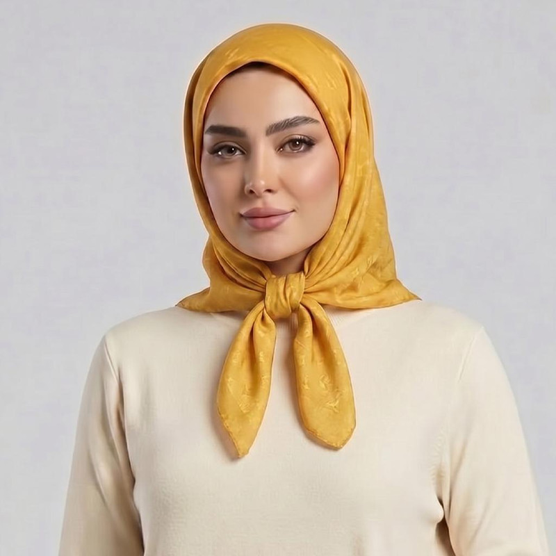 مینی اسکارف زنانه مدل ساده موهر پاییزی کد 4