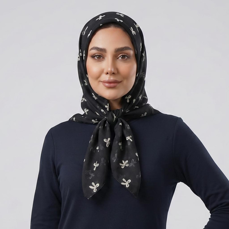 مینی اسکارف زنانه مدل نخی پاپیونی ریز