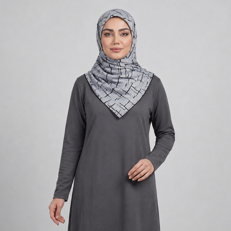 روسری زنانه مدل مینی اسکارف نخی خط دار مهمانی اسپرت کد 19